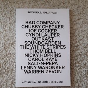 Rock & Roll Hall of Fame Program 2025